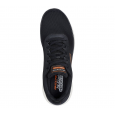 Skechers Men's  Flex Advantage 5.0 - Concourse Shoes -حذاء سكيتشرز فليكس ادفانتيج 5.0 للرجال لون أسود ونعل أبيض