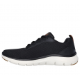 Skechers Men's  Flex Advantage 5.0 - Concourse Shoes -حذاء سكيتشرز فليكس ادفانتيج 5.0 للرجال لون أسود ونعل أبيض