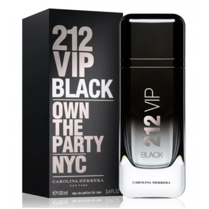 212Vip Black EDP By Carolina Herrera For Men 100ML- عطر 212 في اي بي بلاك من كارولينا هيريرا للرجال حجم 100 مل