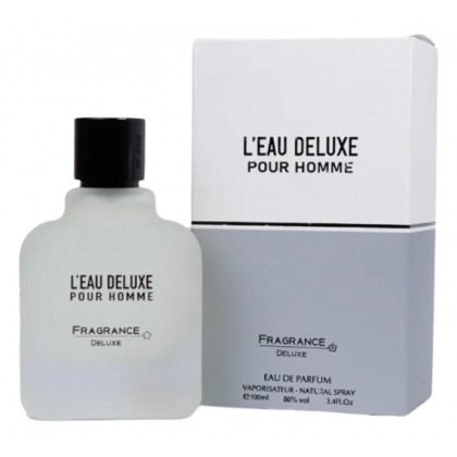 L'EAU DELUXE POUR HOMME EDP By Fragrance Deluxe For Unisex100 ML-عطر لي ديلوكسي بور هومي من فرانجنس ديلوكس للجنسين سعة 100 مل