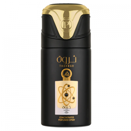 Tharwah Gold Deodorant By Lattafa Pride 250Ml -مزيل عرق ثروة من لطافة برايد للجنسين حجم 250 مل