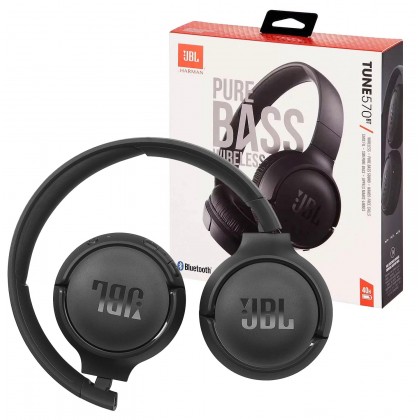 سماعات رأس لاسلكية من جي بي ال لون أسود- JBL Tune 570BT Wireless Bluetooth Headphones Black