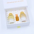 طقم مسك العروس الملكي فانيلا مسك 3 قطع (معطر الجسم 50مل+معطر الشعر 50مل+مسك مُركز 10مل) من جوري