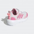 adidas Kids' Fortarun 3 Shoes - White- حذاء اديداس فورتران 3 للأطفال لون ابيض وزهري ونعل أبيض