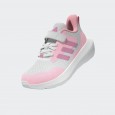 adidas Kids' Fortarun 3 Shoes - White- حذاء اديداس فورتران 3 للأطفال لون ابيض وزهري ونعل أبيض