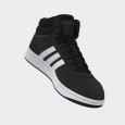 adidas Mens' Hoops 3.0 Mid Classic Vintage Shoes - Black- حذاء اديداس هوبس 3.0 ميد كلاسيك للرجال لون اسود