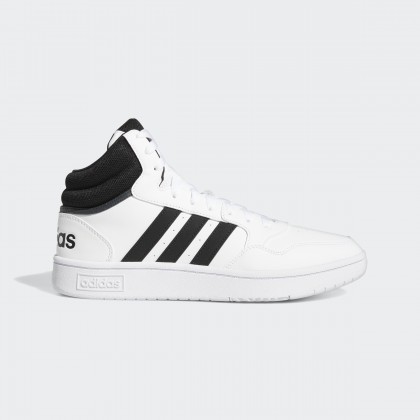 adidas Mens' Hoops 3.0 Mid Classic Vintage Shoes - White- حذاء اديداس هوبس 3.0 ميد كلاسيك للرجال لون ابيض