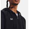 Under Armour Men's UA Rival Fleece Full-Zip Hoodie- جاكيت اندر ارمور ريفال فليس فل زيب للرجال لون أسود