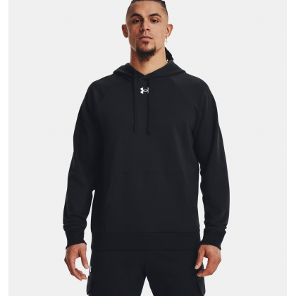 Under Armour Men's UA Rival Fleece Hoodie- هودي اندر ارمور ريفال فليس للرجال لون أسود