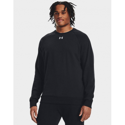 Under Armour Men's UA Rival Fleece Crew Shirt- تيشيرت اندر ارمور ايكون فليس للرجال لون أسود