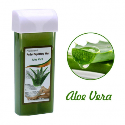 شمع واكس سخان لازالة الشعر (الصبار) حجم 100 غم -PROFESSIONAL Roller Depilatory Wax (Aloe Vera) 100 G