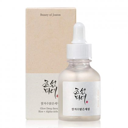 سيروم جلو ديب بخلاصة الارز وألفا أربوتين من بيوتي اوف جوسيهون حجم 30 مل -Glow Deep Serum Rice + Arbutin By Beauty of Joseon 30 ML