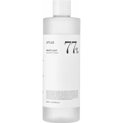 تونر مهدى 77% بخلاصة الهارتليف من أنوا حجم 500 مل -Heartleaf 77% Soothing Toner By Anua 500 ML