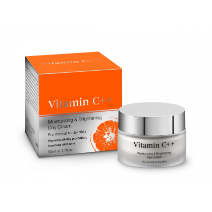 كريم نهاري مرطب ومشرق بفيتامين C ++ من سي أوف سبا حجم 50 مل -Vitamin C++ Moisturizing and Brightening Day Cream for Normal to Dry Skin By Sea Of Spa 50 ML