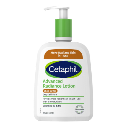 لوشن علاجي متطور بزبدة الشيا من سيتافيل حجم 473 مل-Advance Radiance Lotion with Shea Butter By Cetaphil 473 ML