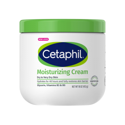 كريم لترطيب الوجه والجسم من سيتافيل حجم 453 غم -Hydrating Moisturizing Body Cream By Cetaphil 453 G