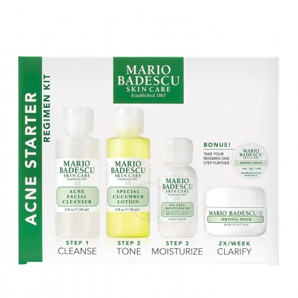 مجموعة علاج حب الشباب (4 قطع) من ماريو باديسكو -Acne Starter Regimen Kit By Mario Badescu