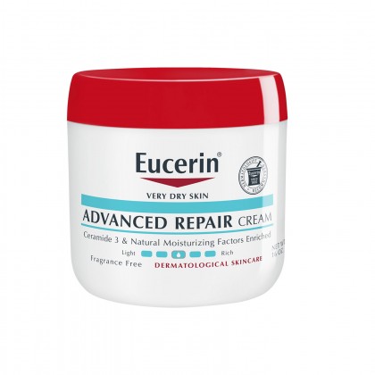 كريم ادفانسد ريبير لترطيب بشرة الجسم الجافة من يوسيرين حجم 454 غم -Advanced Repair Body Cream By Eucerin 454 g