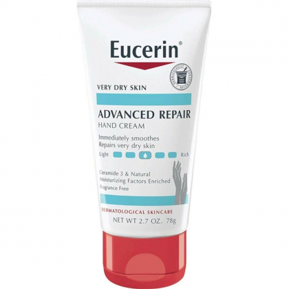 كريم اصلاح اليدين المتقدم من يوسيرين حجم 78 غم -Advanced Repair Hand Cream By Eucerin 78 g