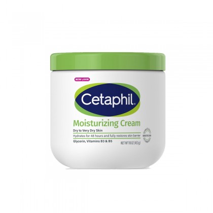 كريم ومرطب للبشرة الجافة إلى جدًا والحساسة من سيتافيل حجم 556 غم -Moisturizing Cream Body and Face By Cetaphil 566 G