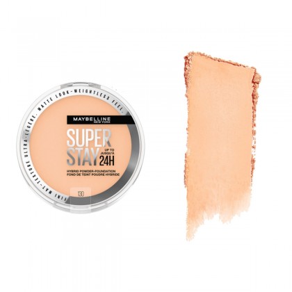 بودرة اساس هايبرد سوبر ستاي تدوم حتى 24 ساعة Maybelline Super Stay Up To 24Hr Hybrid Powder-Foundation (130) By Maybelline 6g