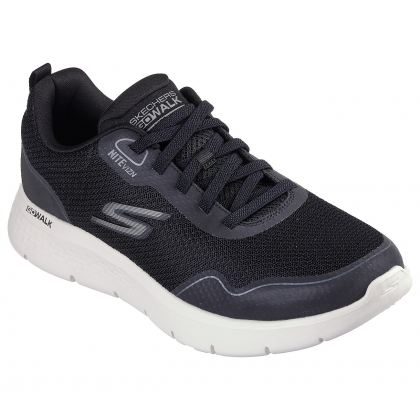 Skechers Men's GOwalk Flex - Nitevizn Shoes - حذاء سكيتشرز جو ووك فليكس- نيتفيزن للرجال لون أسود ونعل أبيض