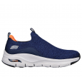 Skechers Men's Arch Fit - Ascension Shoes - حذاء سكيتشرز ارتش فيت- اسكينشن للرجال لون كحلي ونعل أبيض