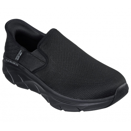 Skechers Men's D'lux Walker 2.0 - Reeler Shoes - حذاء سكيتشرز دي لوكس ووكر 2.0 - ريلر للرجال لون أسود