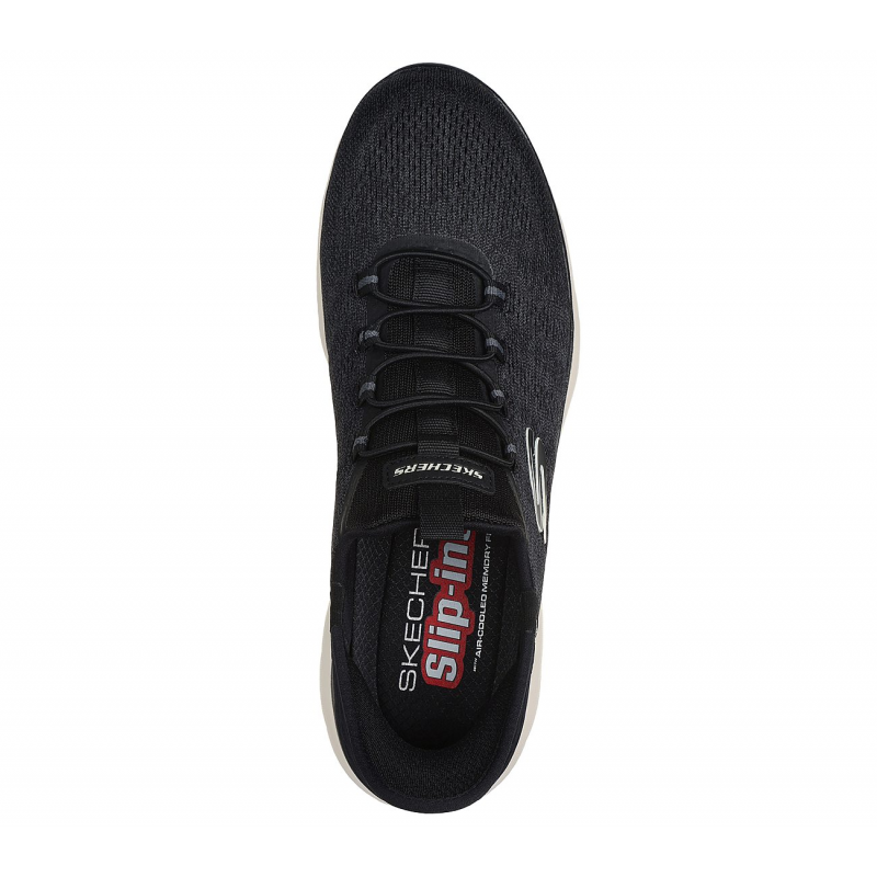 Skechers Men's Slip-ins: Summits - Key Pace Shoes - حذاء سكيتشرز سليب انس: سميتس - كيه بيس للرجال لون أسود ونعل أبيض