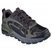 Skechers Men's Max Protect - Task Force Shoes - حذاء سكيتشرز ماكس بروتكت- تاسك فورس للرجال لون زيتي ورمادي