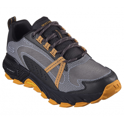 Skechers Men's 3D Max Protect Shoes - حذاء سكيتشرز 3 دي ماكس بروتيك للرجال لون رمادي وأصفر