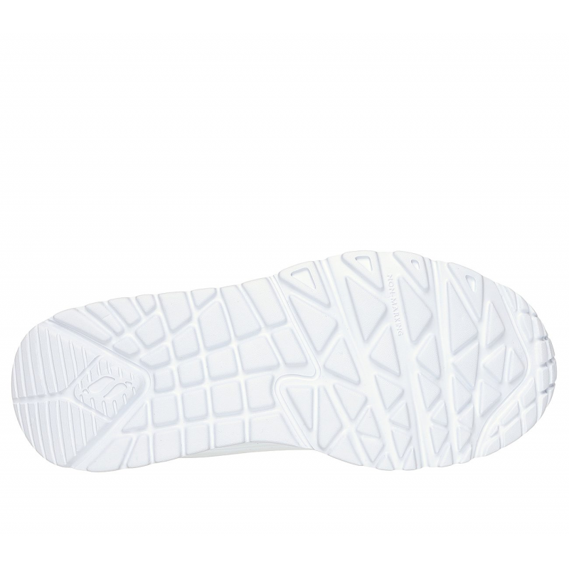 Skechers Kids Gril Uno Lite - Easy Zip Shoes - حذاء سكيتشرز أونو لايت- ايزي زيب للأطفال لون أبيض