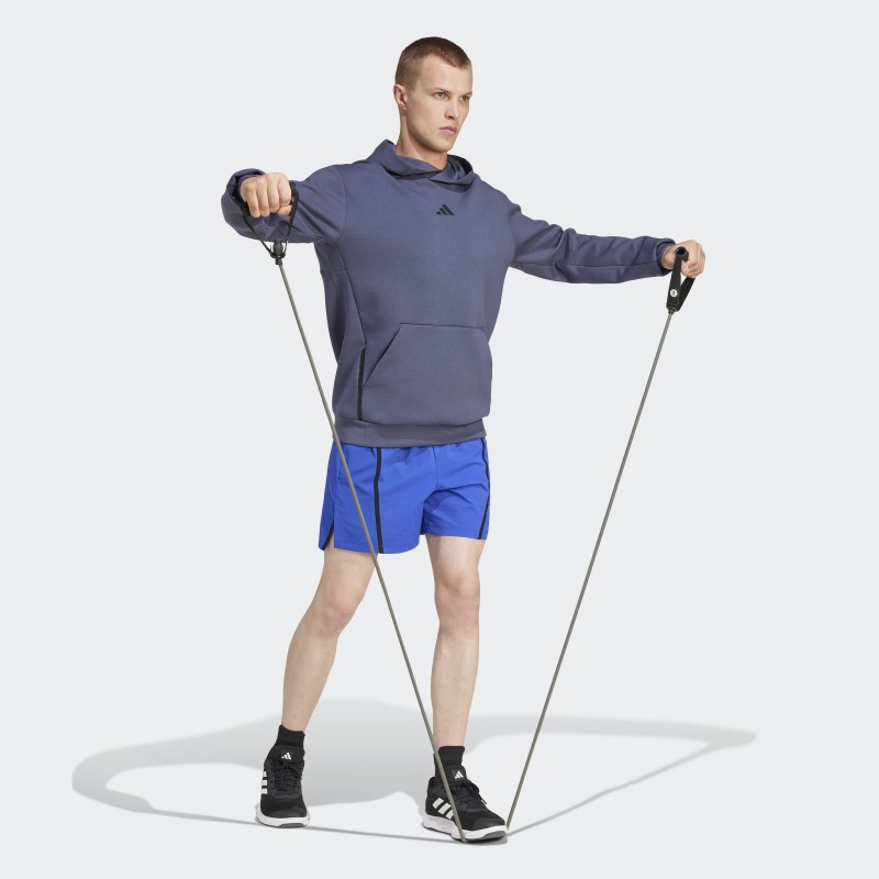 adidas Mens' Designed for Training Hoodie - Blue- هودي اديداس ديزايند فور ترينيغ للرجال لون أزرق
