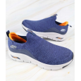 Skechers Men's Arch Fit - Ascension Shoes - حذاء سكيتشرز ارتش فيت- اسكينشن للرجال لون كحلي ونعل أبيض