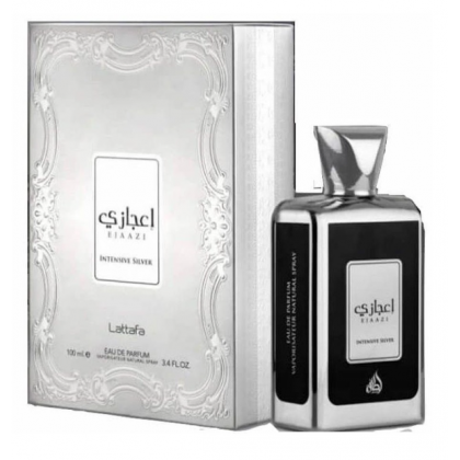 Ejaazi Intensive Silver EDP By Lattafa For Unisex 100ML- عطر إعجازي انتينسيف سلفر من لطافة للجنسين حجم 100 مل