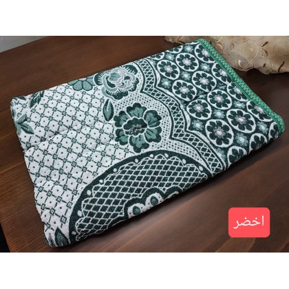 شرشف مصري قطن 100% مقاس 175*210 سم  لون أخضر