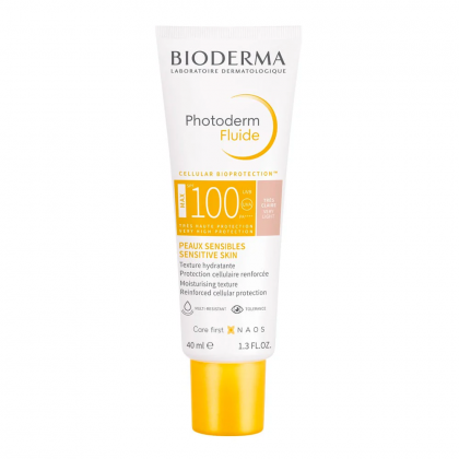 Bioderma Protector Solar Photoderm Fluido Max Claro Spf100 X - 40ml -كريم مقاوم لأشعة الشمس للبشرة الحساسة من بيوديرما حجم 40 مل