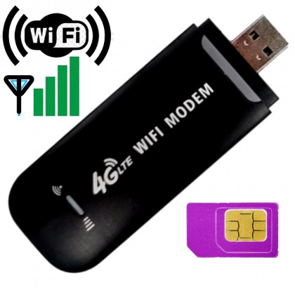 مودم شريحة USB LTE 4G نقطة إتصال WiFi