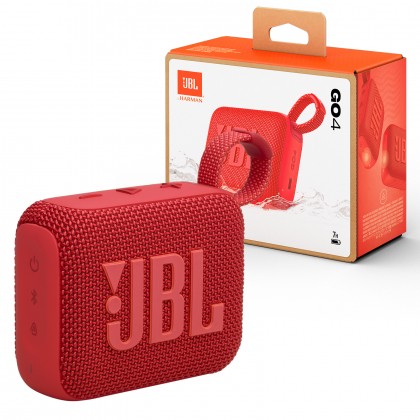 JBL Go 4 Ultra-Portable Bluetooth Speaker-سماعة بلوتوث JBL-GO-4 من جى بى ال لون أحمر