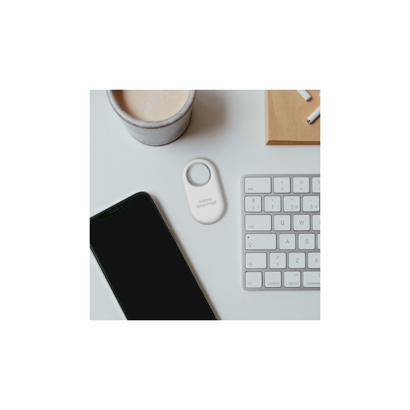 Samsung Galaxy SmartTag2 White-جهاز تتبع جالكسي سمارت تاج 2 من سامسونج لون أبيض