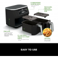 Ninja Foodi Dual Zone Air Fryer- AF300EU-مقلى هوائي من نينجا بجارورين سعة 7.6 لتر