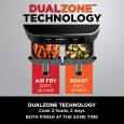 Ninja Foodi Dual Zone Air Fryer- AF300EU-مقلى هوائي من نينجا بجارورين سعة 7.6 لتر
