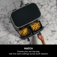 Ninja Foodi Dual Zone Air Fryer- AF300EU-مقلى هوائي من نينجا بجارورين سعة 7.6 لتر