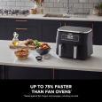 Ninja Foodi Dual Zone Air Fryer- AF300EU-مقلى هوائي من نينجا بجارورين سعة 7.6 لتر