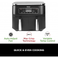 Ninja Foodi Dual Zone Air Fryer- AF300EU-مقلى هوائي من نينجا بجارورين سعة 7.6 لتر