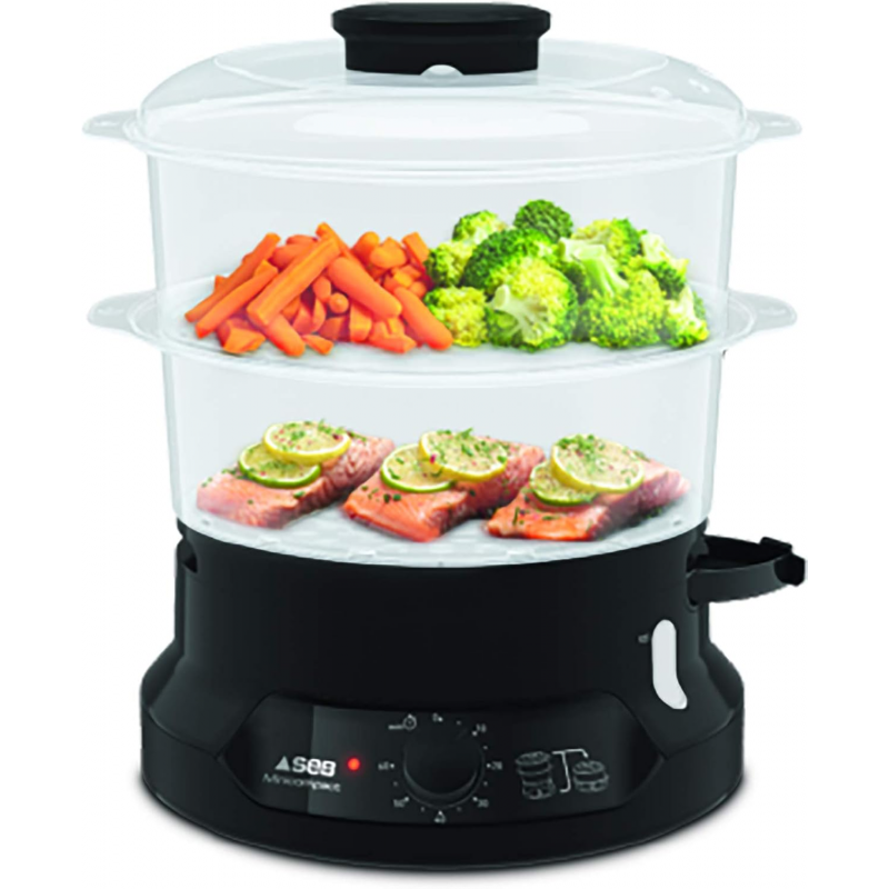طباخ بخار ميني كومباكت من تيفال، سعة 800 واط - Tefal Minicompact Steamer (BPA Free) VC1398