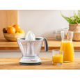 Moulinex Vita Press Juicer With Hand, 1 Liter, 25 Watt-عصارة كهربائية من مولينكس 25 واط لون ابيض ورمادي