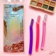 طقم شفرات حلاقة للوجه للنساء عدد 3 بألوان متعددة - ماركة Pink Key