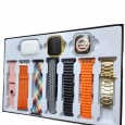 H20 SMART WATCH WIRE LESS EAR PHONE SET 10 IN 1 طقم عشر قطع ساعة مع 7 قشاطات وسماعة لاسلكية