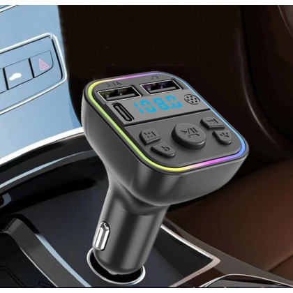 قطعة سبيكر سيارة مضيئة مع مدخل شحن CAR FM PLAYER